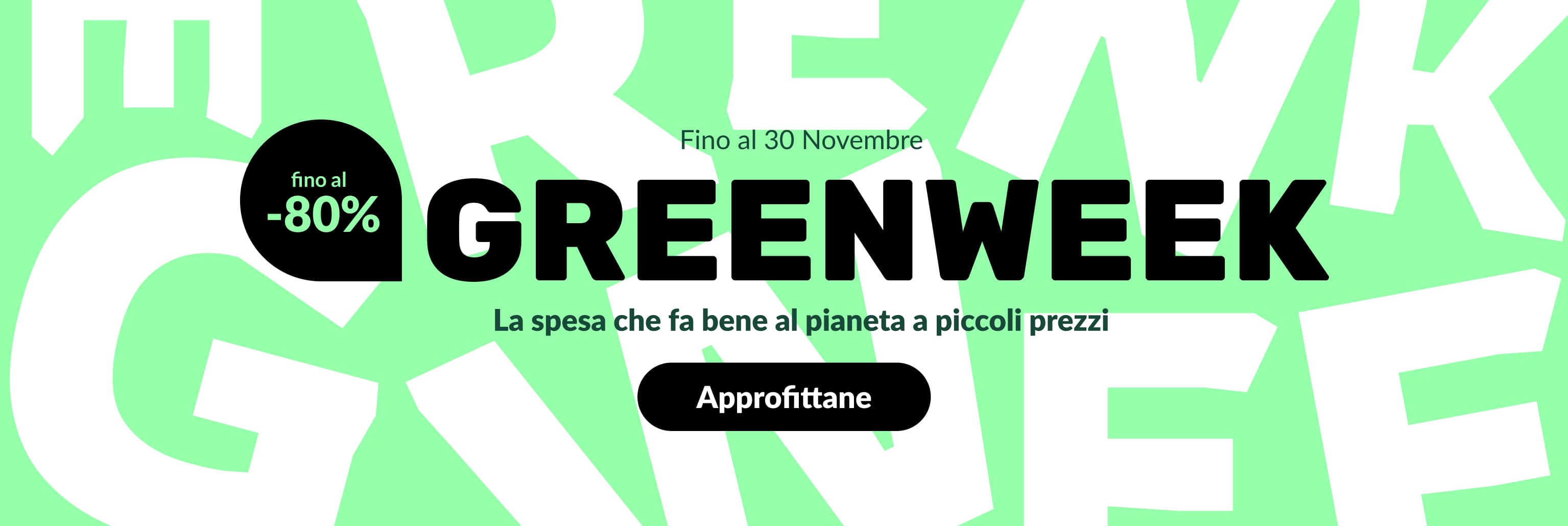 Greenweek | Sconti fino al -80%