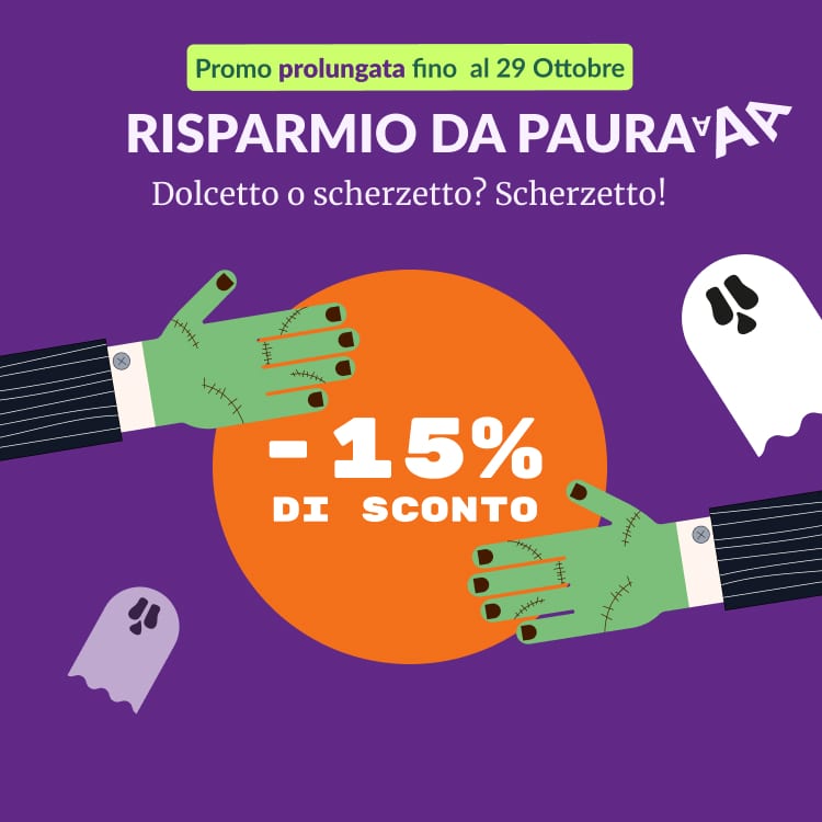 Promo sconti da paura -15% - ottobre 2024