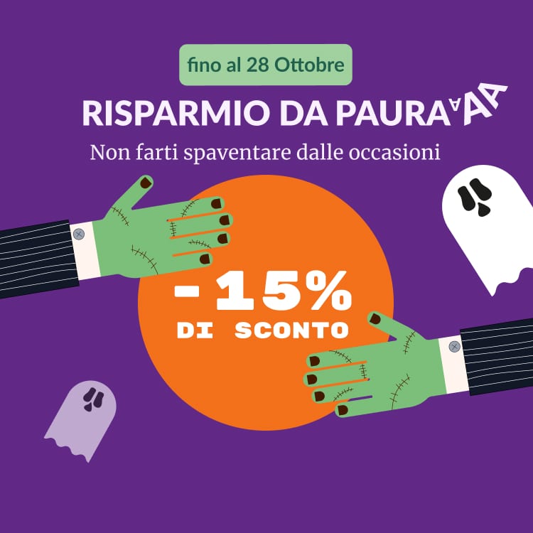 Promo sconti da paura -15% - ottobre 2024