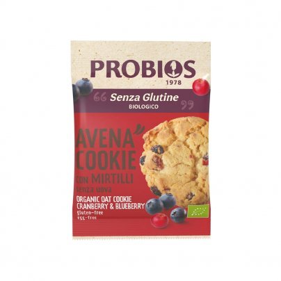 Biscotto Avena Cookie con Mirtilli Bio - Senza Glutine