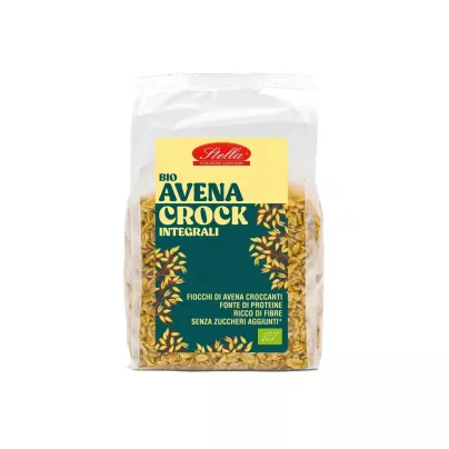 Stella Foods: Avena Crock Integrali Bio - Fiocchi di Avena Croccanti