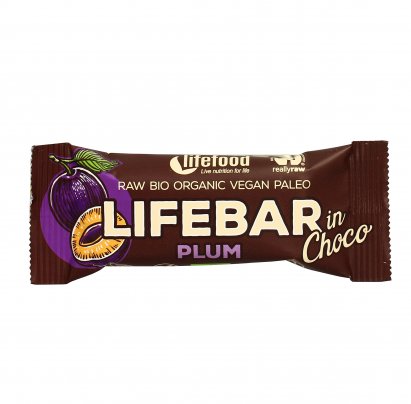 Barretta Raw Bio Prugna e Cioccolato - Lifebar