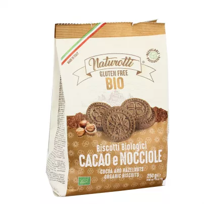 Biscotti Bio Senza Glutine con Cacao e Nocciole