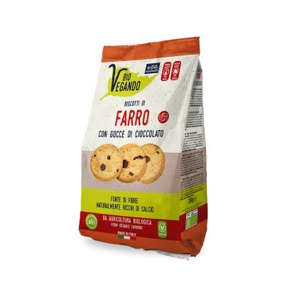 Biscotti di Farro con Gocce di Cioccolato "Bio Vegando"