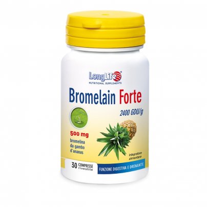Bromelain Forte 500 mg - Funzione Digestiva e Drenante