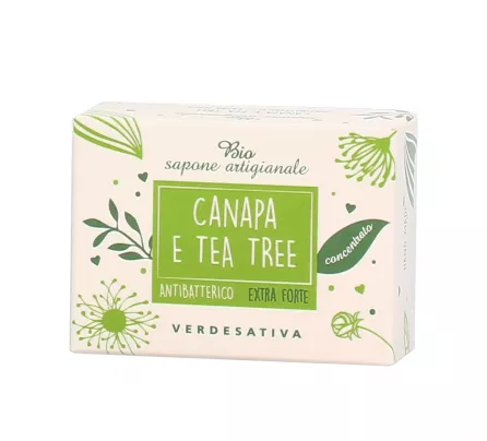 Sapone Antibatterico Extra Forte con Canapa e Tea Tree