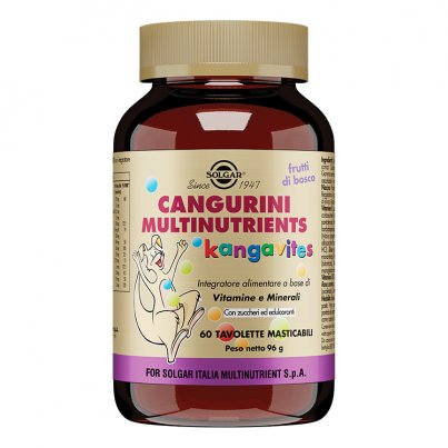 Cangurini Multinutrients - Integratore Bimbi Vitamine e Minerali gusto Frutti di Bosco