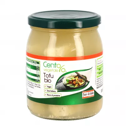 Tofu in Vetro Bio - Cento%Vegetale 500 g ( 250 g sgocciolato)
