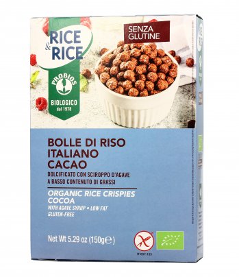 Cereali Bolle di Riso Italiano al Cacao 