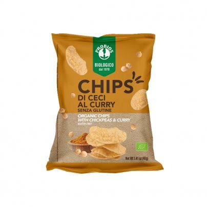 Chips di Ceci al Curry Bio - Senza Glutine