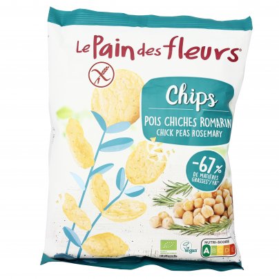 Chips Snack Bio Ceci, Lenticchie e Rosmarino - Senza Glutine