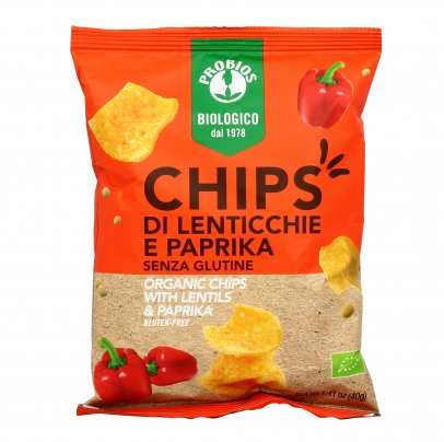 Chips di Lenticchie e Paprika Bio - Senza Glutine