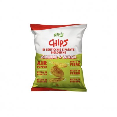 Chips di Lenticchie e Patate Bio - Pomodoro e Paprika