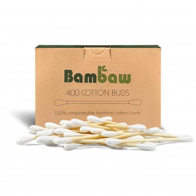 Bastoncini Cotton Fioc in Cotone e Bambù Ecologici - Confezione 400 pezzi