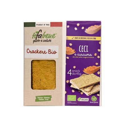 Crackers di Ceci e Curcuma Bio - Senza Glutine