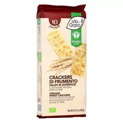 Crackers di Frumento Salati in Superficie