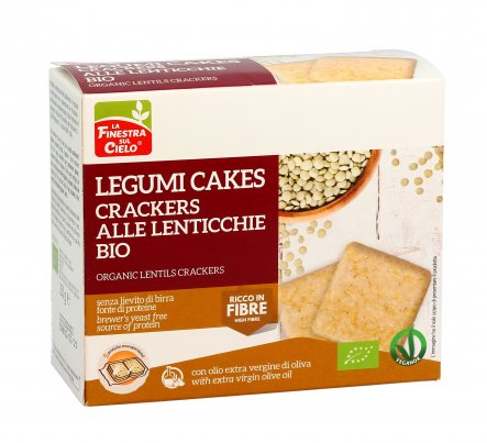 Crackers alle Lenticchie Bio - Legumicakes