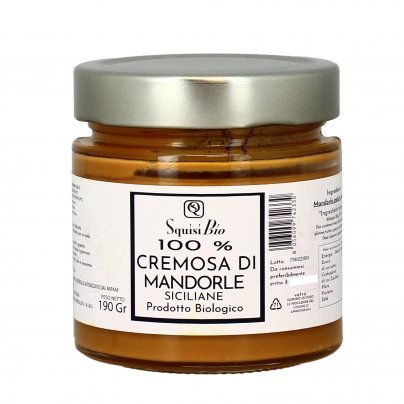 Crema di Mandorle Siciliane Pelate Tostate Bio 190 g