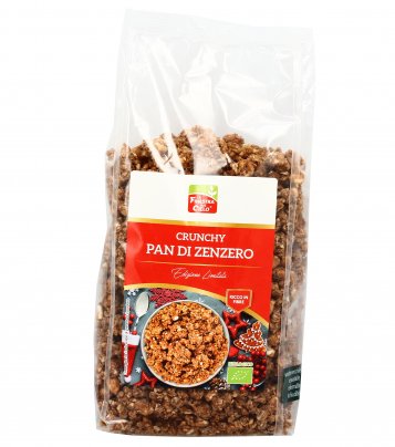 Muesli di Natale Crunchy Pan di Zenzero - Avena. Nocciole, Mandorle e Spezie