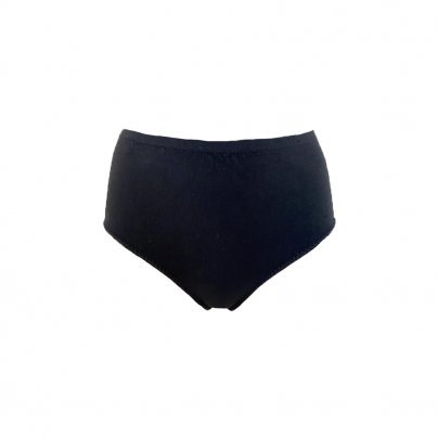 Culotte Vita Alta in Bambù - Colore Nero Taglia L/XL