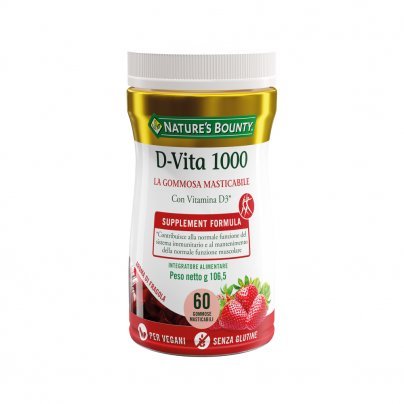 Vitamina D-Vita 1000 in Caramelle Gommose "Supplemet Formula" - Integratore Alimentare
