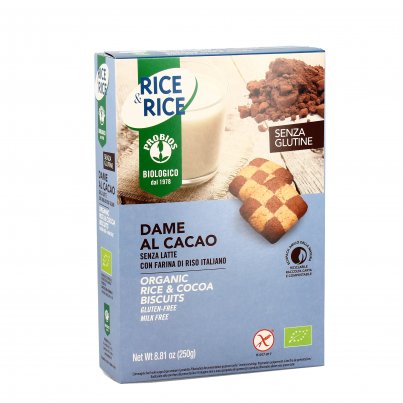 Biscotti "Dame al Cacao" con Riso Senza Glutine - Rice&Rice