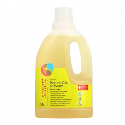 Detersivo Liquido per Capi Colorati (Lavatrice) - Menta e Limone