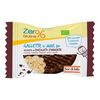 Gallette di Mais Bio Ricoperte di Cioccolato Fondente - Zero Glutine