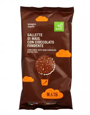 Gallette Bio di Mais con Cioccolato Fondente - Senza Glutine