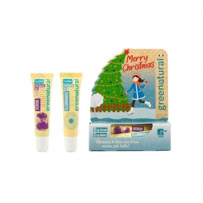 Kit di Natale Baci Scintillanti: Lip Balm + Lip Scrub