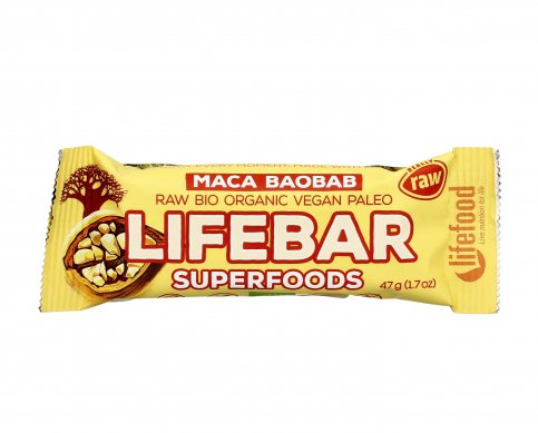 Barretta Vegan con Mirtillo, Maca e Baobab - Lifebar Plus