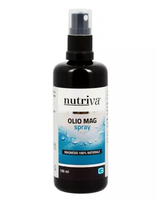 Olio di magnesio in flacone di vetro con nebulizzatore/spray 100 ml