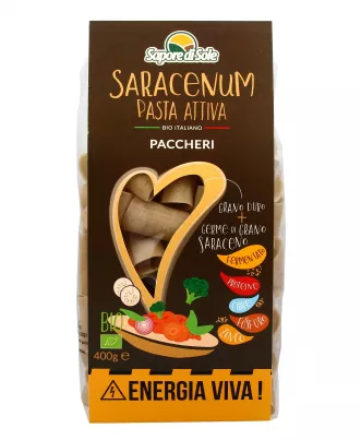 Paccheri Bio Pasta Attiva - Saracenum