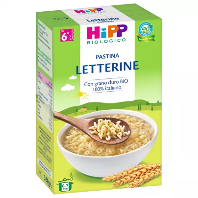 HiPP: Pastina Letterine Bio con Grano Duro