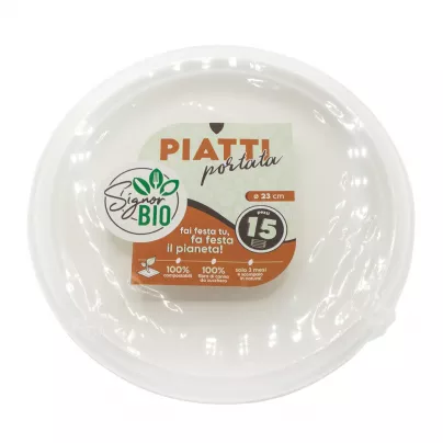 Piatti Piani Compostabili - Signor Bio