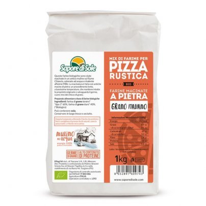 Mix di Farine per Pizza Rustica Bio - Macinate a Pietra