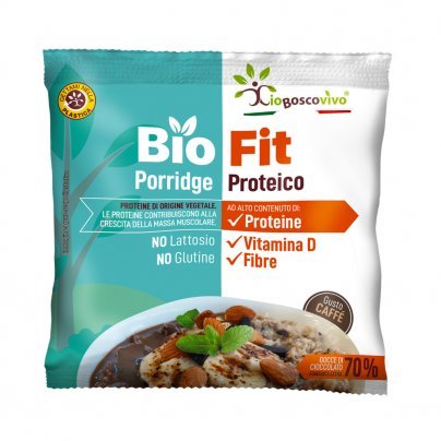 Porridge Proteico gusto Caffè con Gocce di Cioccolato "BioFit" - Senza Glutine