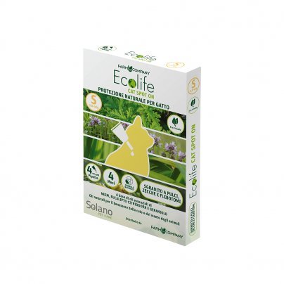 Protezione Naturale per i Gatti Spot On - Ecolife Taglia S (0-4 Kg)