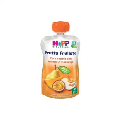 HiPP - Frutta Frullata Bio per Bambini, Purea 100% Frutta al Gusto