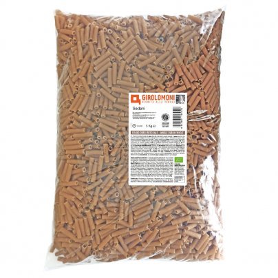 Sedani Pasta di Grano Duro Integrale - 5 Kg