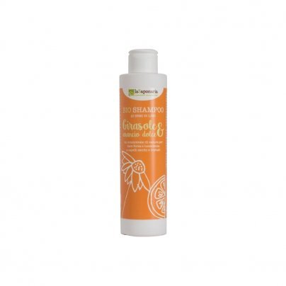 Shampoo Naturale ai Semi di Lino - Girasole e Arancio Dolce 200 ml