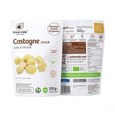Snack di Castagne Cotte al Naturale Bio 250 g