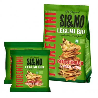 Snack di Mais con Legumi Bio "Si&No" Senza Glutine - Multipack