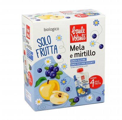 Purea di Mela e Mirtillo Bio - Solo Frutta