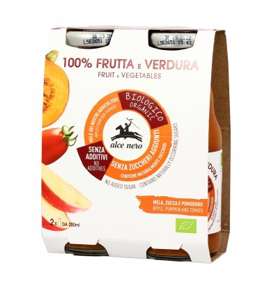 Bevanda Bio 100% Frutta e Verdura con Mela, Zucca e Pomodoro