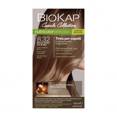 Tinta Capelli BioKap® Nutricolor Delicato 8.32 Biondo Chiaro Caramello