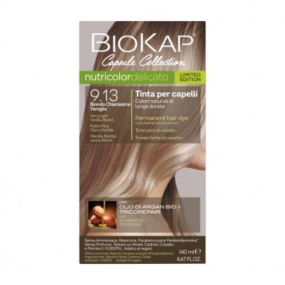 Tinta Capelli BioKap® Nutricolor Delicato 9.13 Biondo Chiarissimo Vaniglia