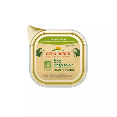 Patè per Cani "Bio Organic Maintenance" con Pollo e Verdure 100 g
