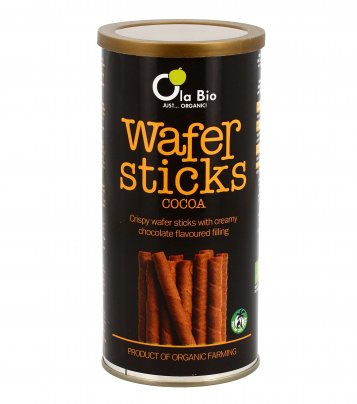 Wafer Sticks Croccanti Ripieni al Cacao Bio