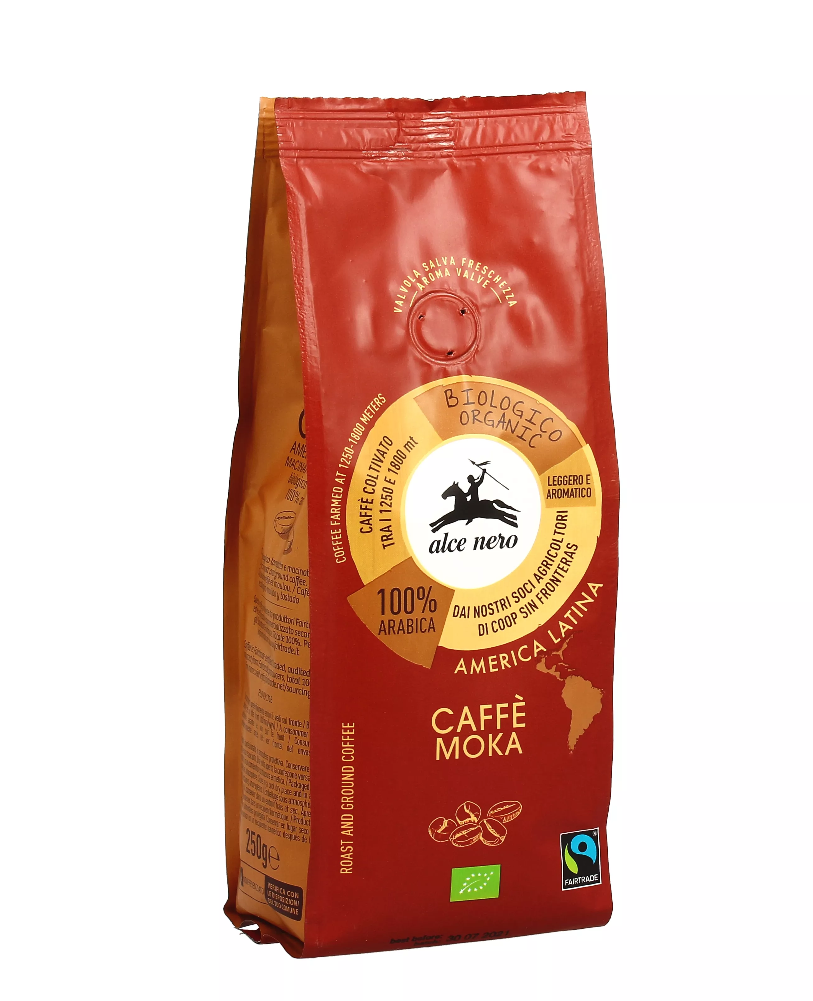 Caffè 100% Arabica Bio per Moka - Alce Nero